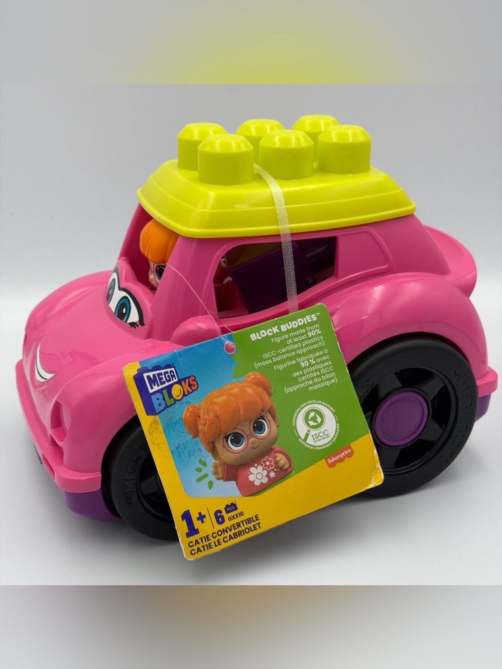 Fisher-Price Mega Bloks Catie Convertible 6pc Set Toddler Building Toy NEW